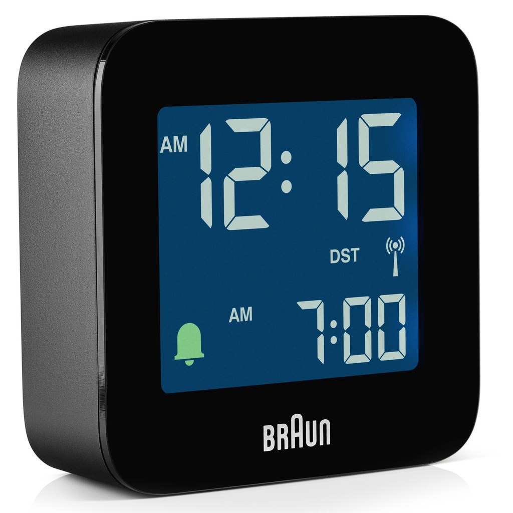Braun BC 08 B-DCF     black Radio Controlled Alarm Clock