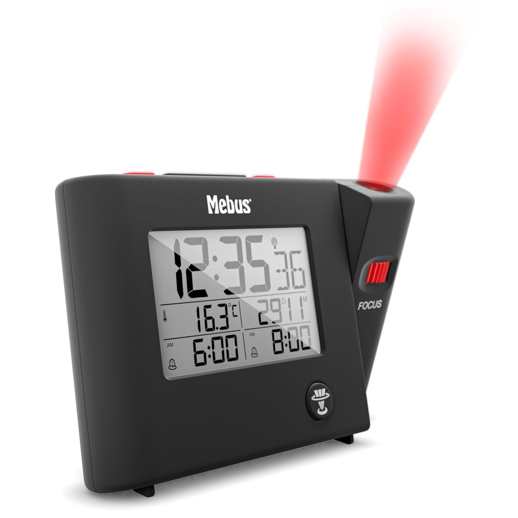 Mebus 25795 Radio controlled Alarm Clock with Projection