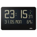 Braun BC 14 black Radio Wall Clock digital