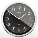 Mebus 19812 radio wall clock black/silver