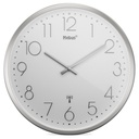 Mebus 19776 radio wall clock Silver/white