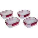 Joseph Joseph Nest Lock 4-Piece Red 1.1L Food Container Set