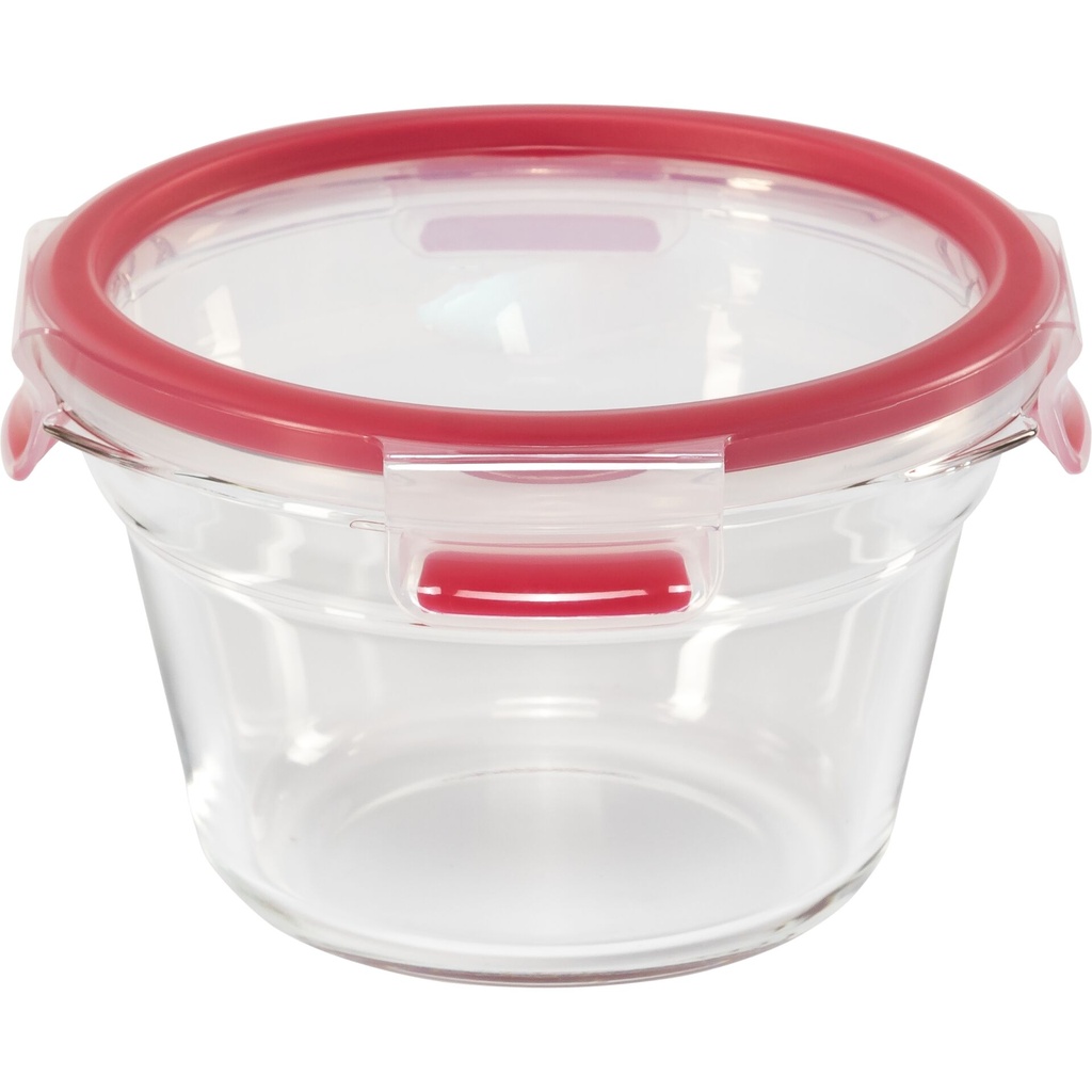 Emsa Clip&Close Glass Food Container 900 ml red