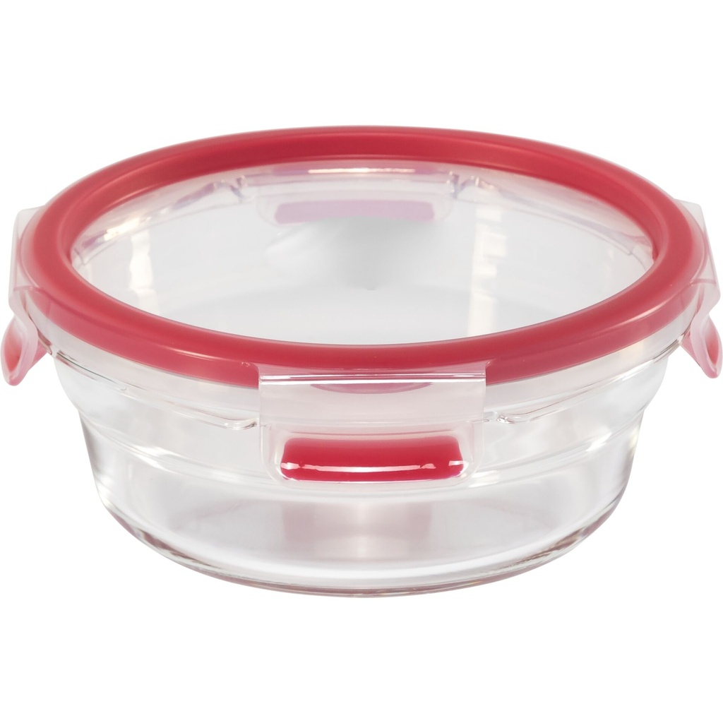 Emsa Clip&Close Glass Food Container 600 ml  red