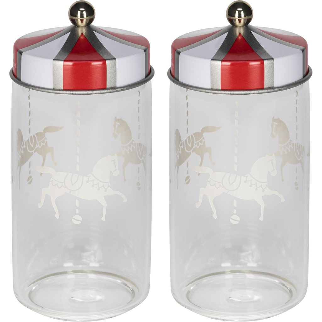 Alessi Circus Set of 2 Spice Jars MW68S2