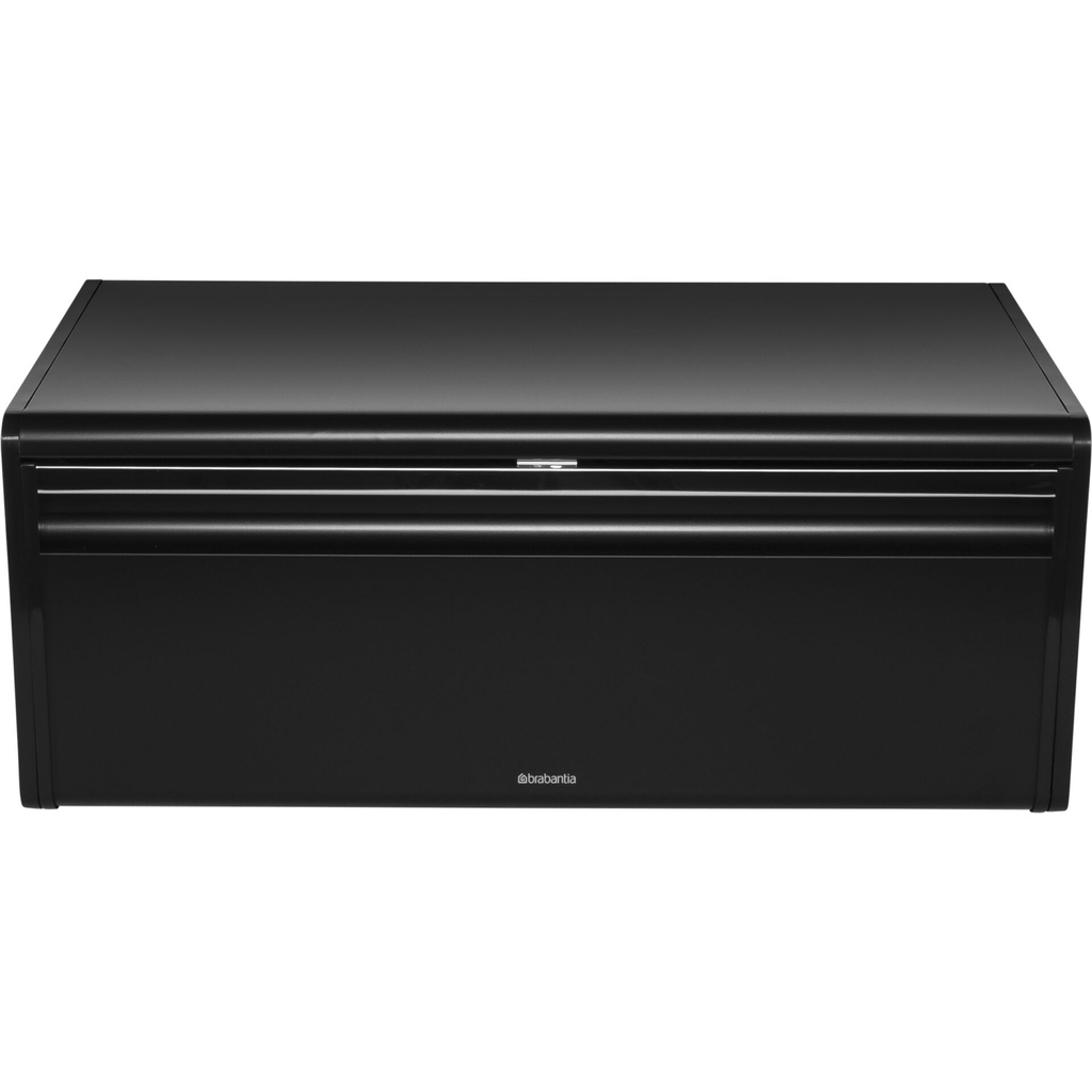 Brabantia Klappbrotkasten Front eckig, schwarz matt