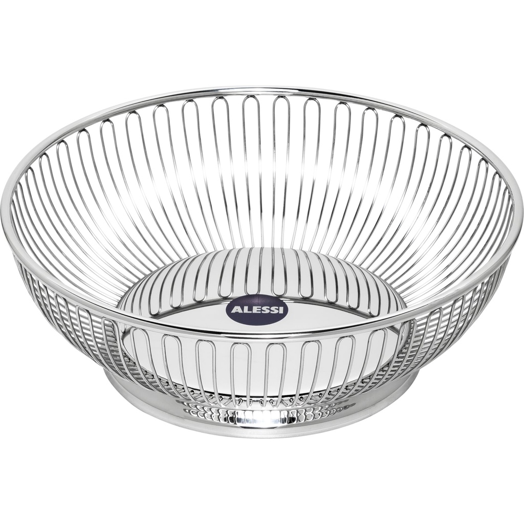 Alessi 826/24 Round Wire Basket Stainless Steel