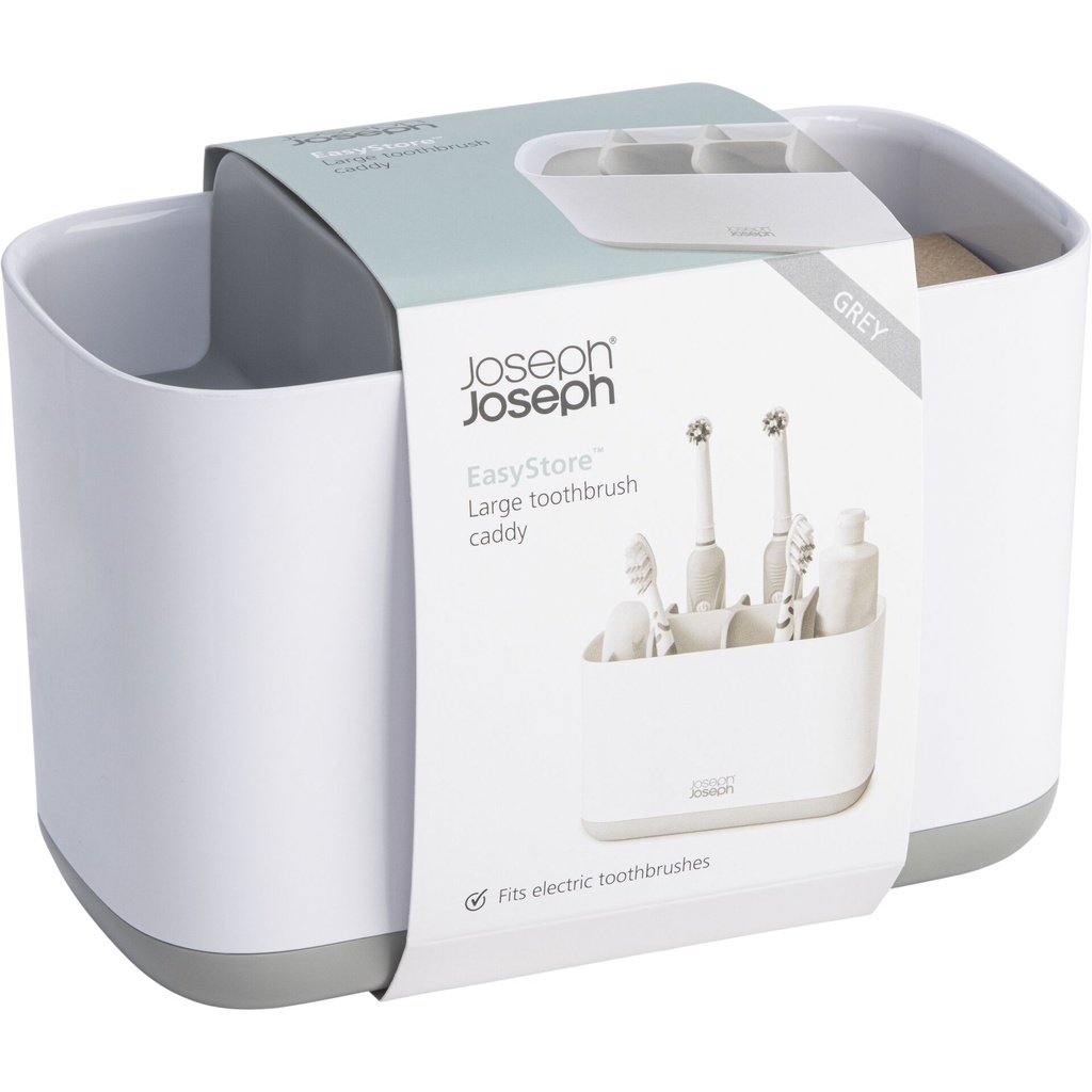 Joseph Joseph EasyStore Large Light Grey Toothbrush Holder
