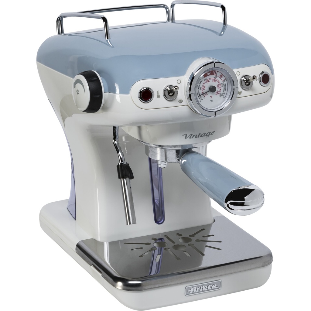 Ariete Vintage Espresso Machine, blue