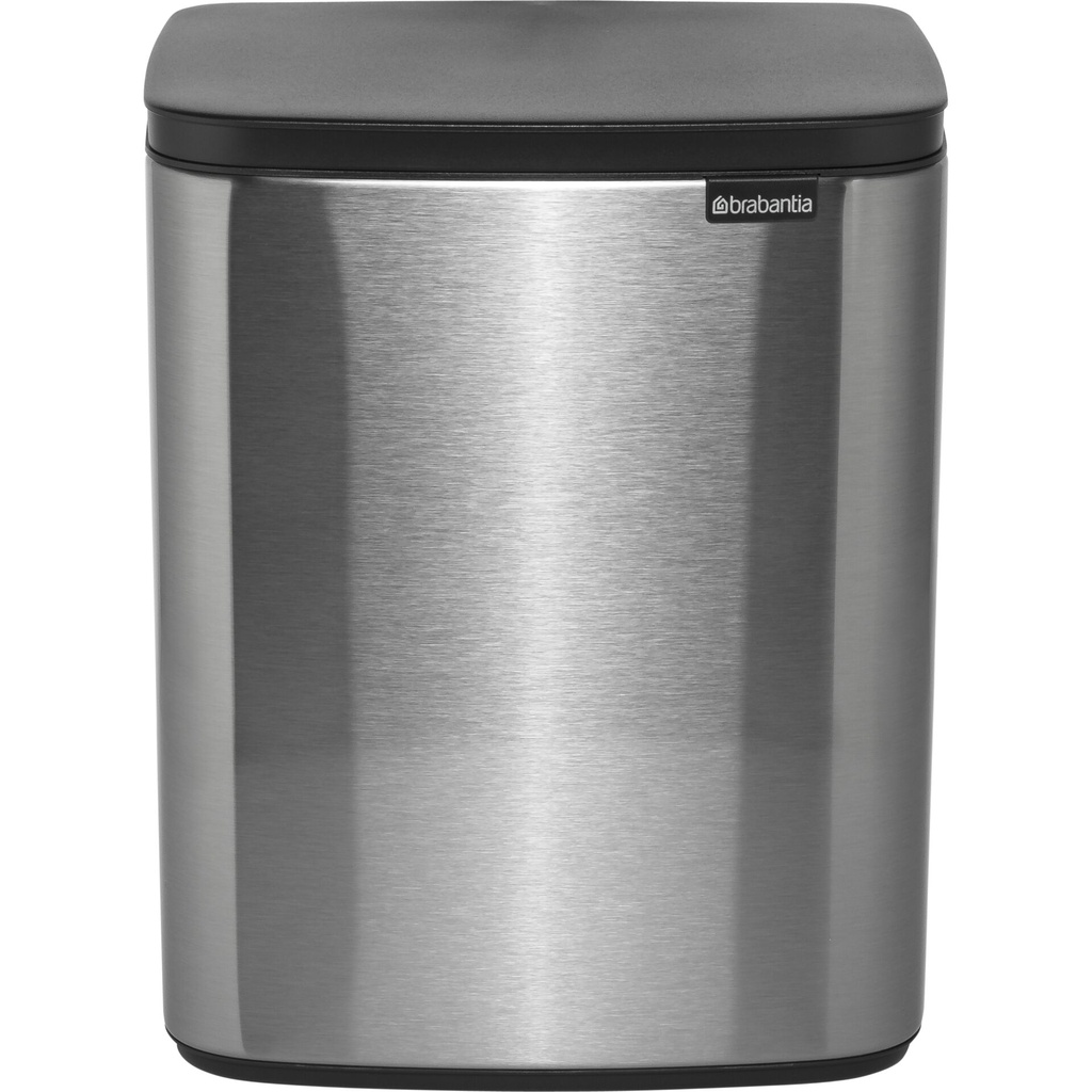 Brabantia BO Trash Bin 12 Liter Matte Steel Fingerprint Proof