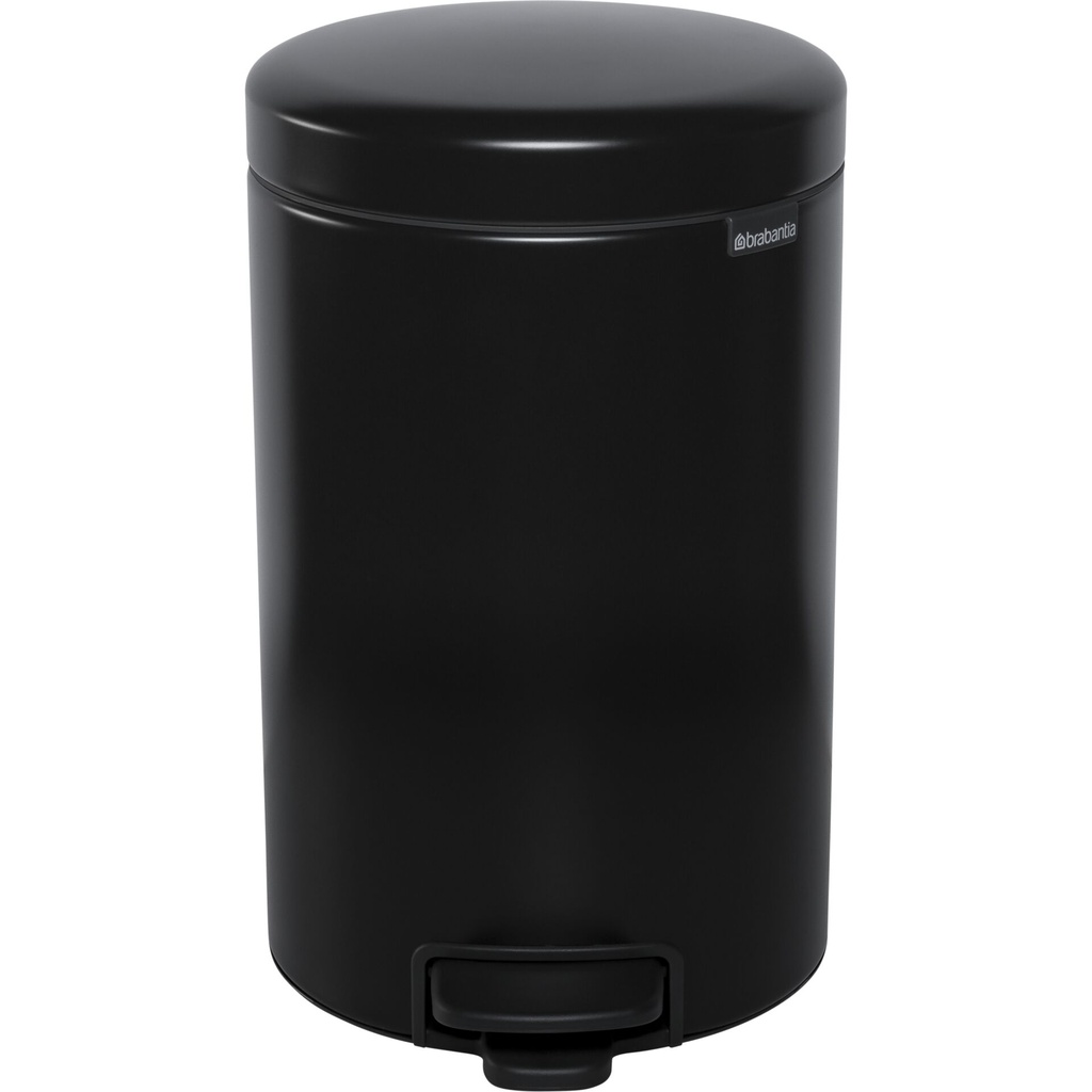 Brabantia Pedal Bin Newicon 12,0 L black matt