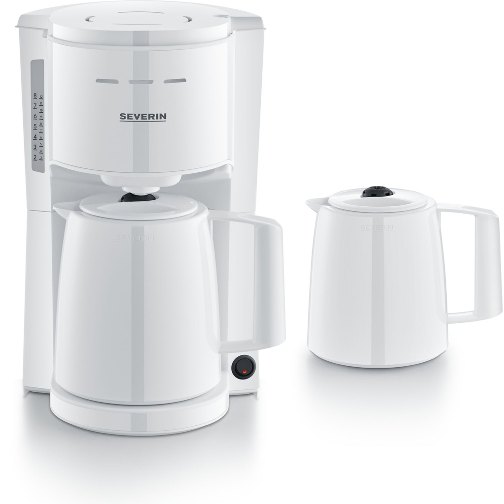 Severin KA 9309 white Filter Coffee Maker with 2 Pots