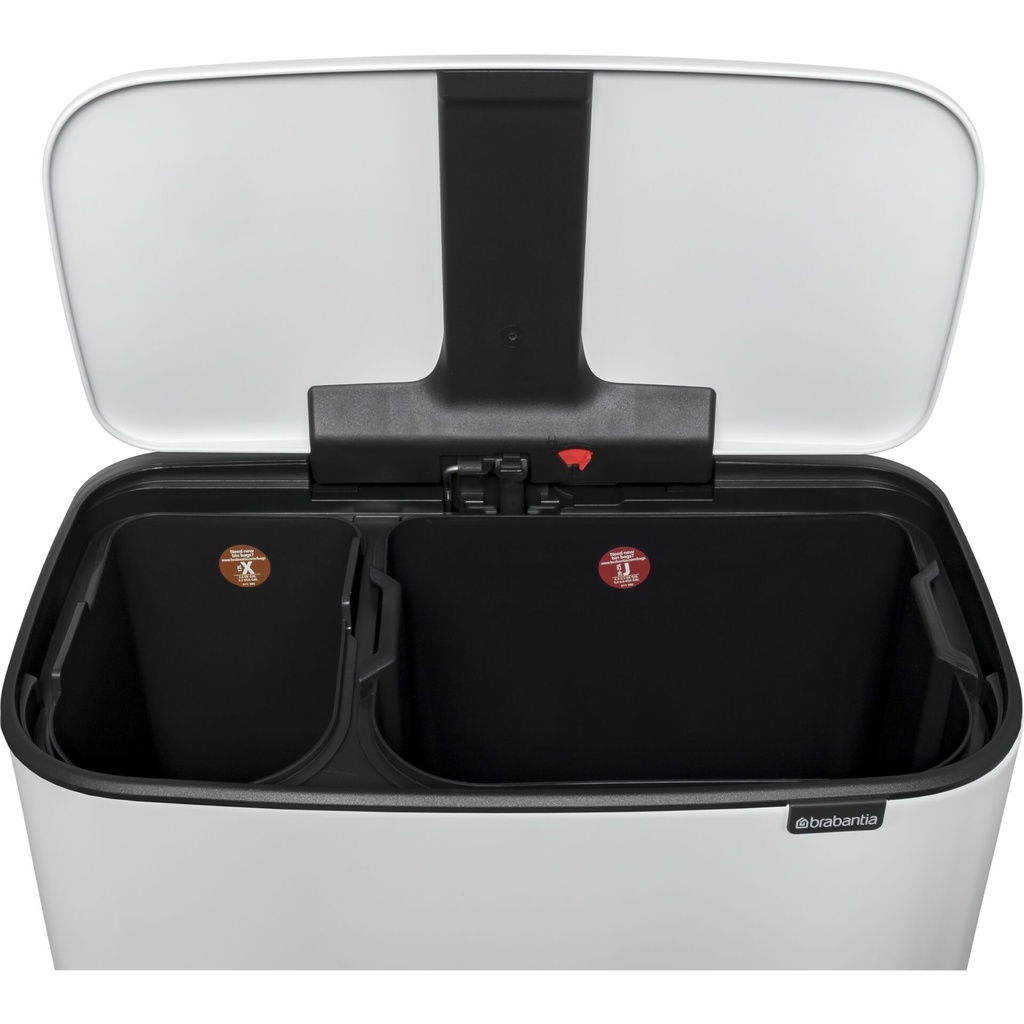 Brabantia Bo Pedal Bin white, 11 + 23 L