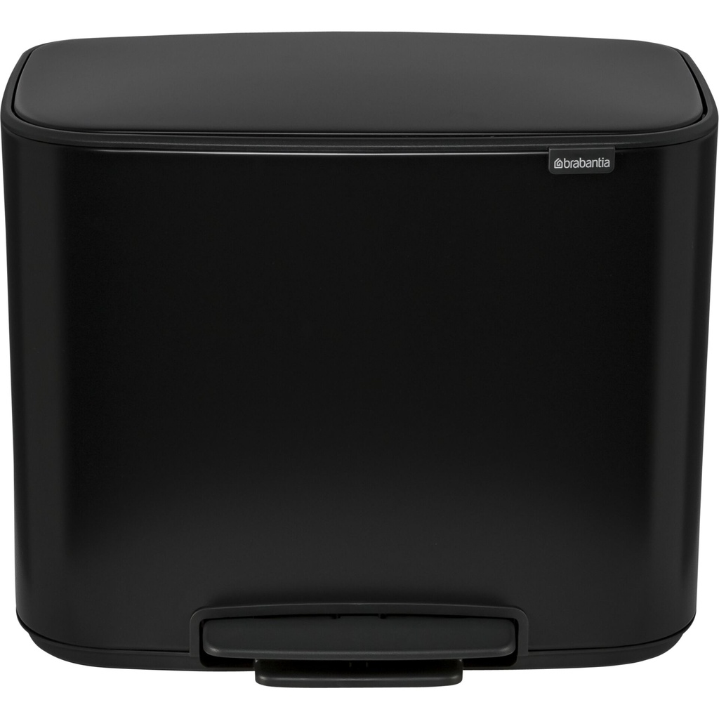 Brabantia Bo Pedal Bin black, 3 x 11 L