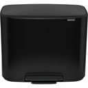Brabantia Bo Pedal Bin black, 3 x 11 L