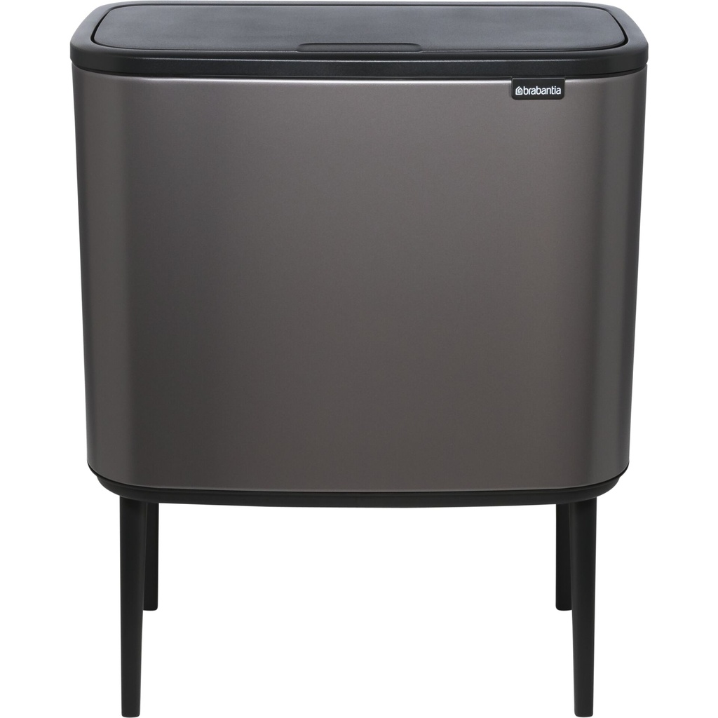 Brabantia Waste Bin Bo Touch Bin Platinum, 3 x 11 L