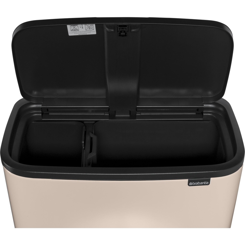Brabantia Waste Bin Bo Touch Bin 11 + 23 L Soft Beige