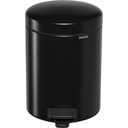 Brabantia Pedal Bin Newicon 5,0 L black matt