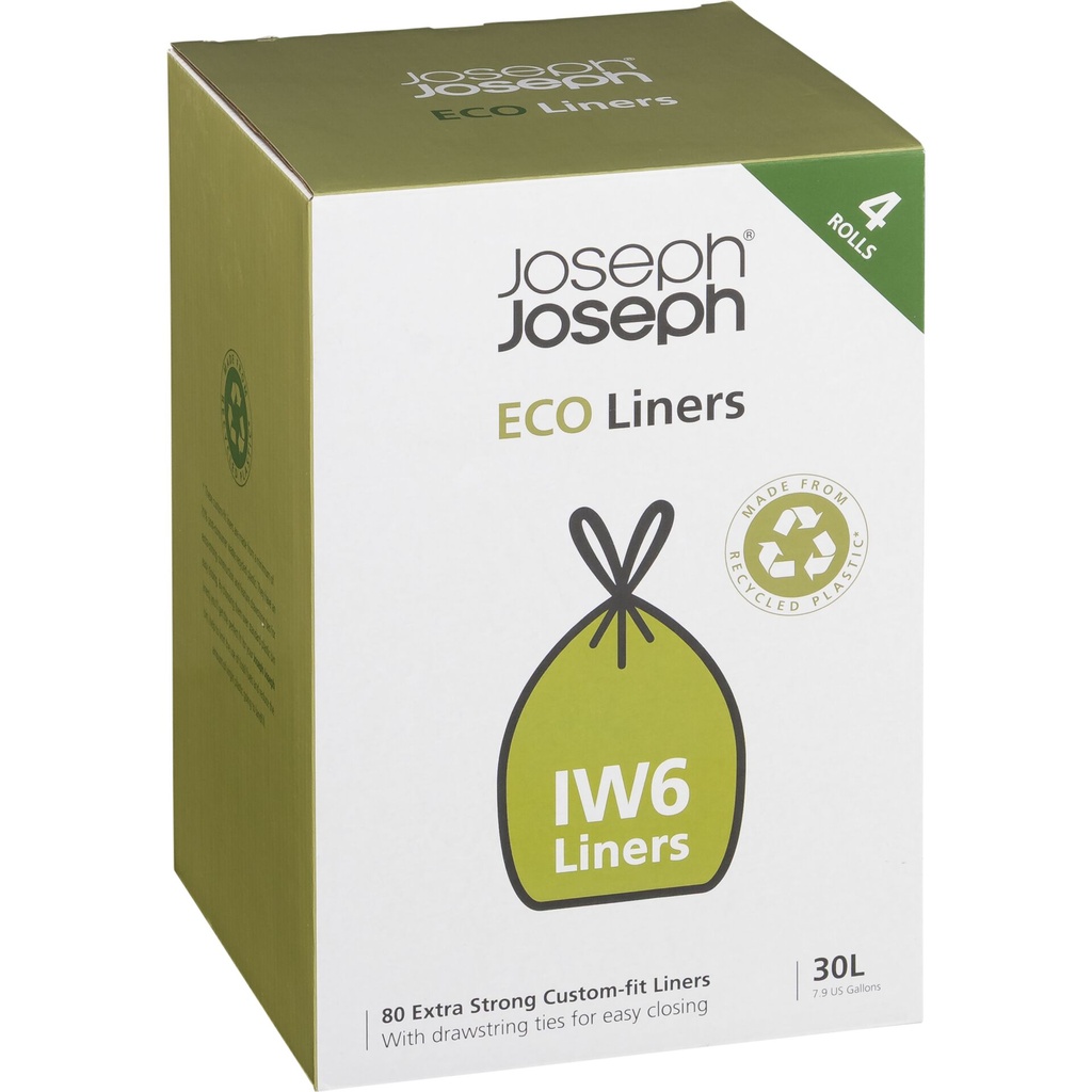 Joseph Joseph IW6 20L grey Recycled Bin Liners
