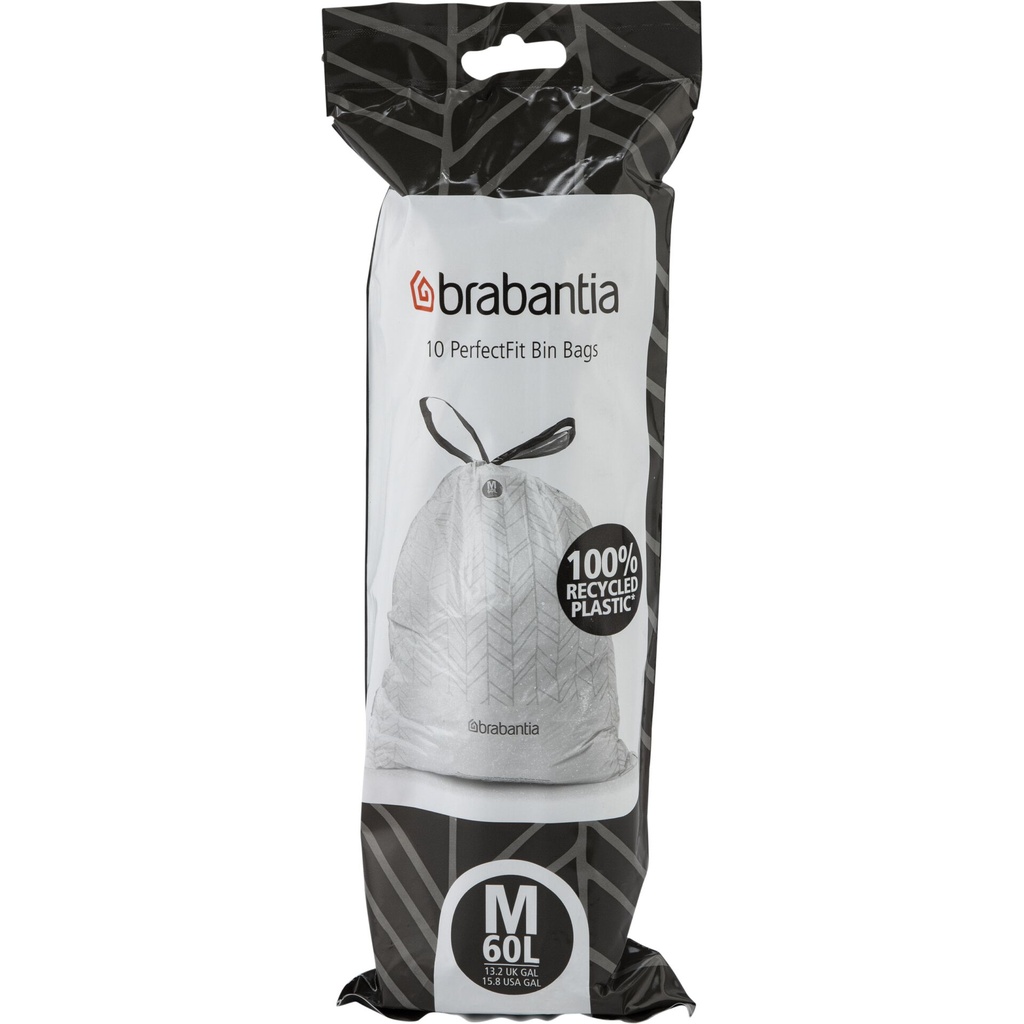 Brabantia PerfectFit Trash Bag Bo, Code M (60 Liter)