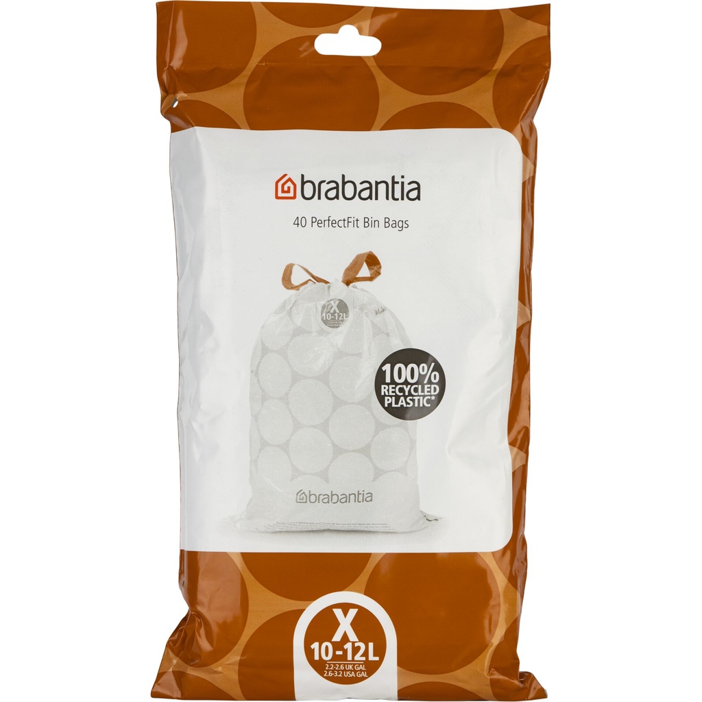 Brabantia PerfectFit Trash Bag Bo & NewIcon, Code X 10-12l