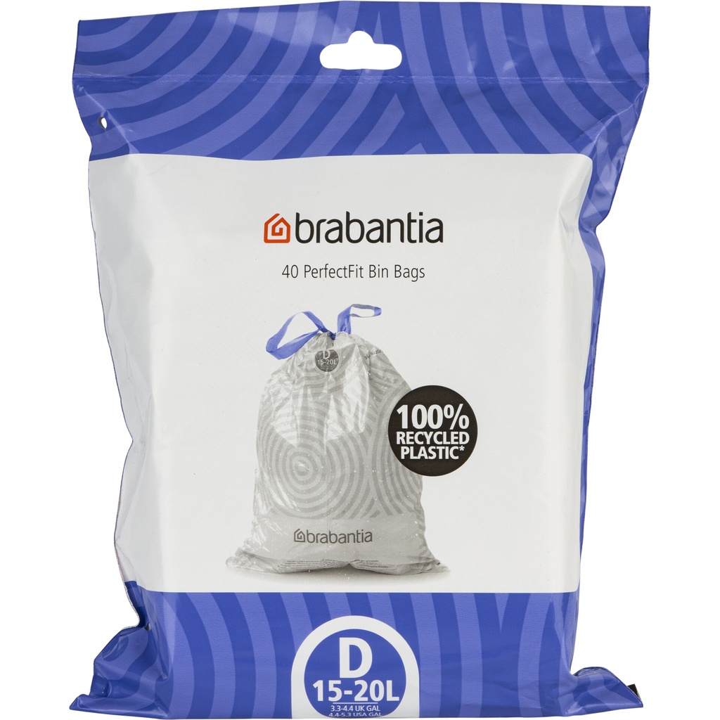 Brabantia PerfectFit Trash Bag Code D (15-20 Liter)
