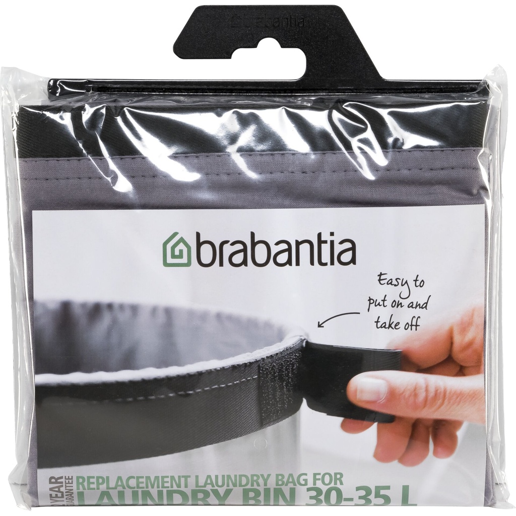 Brabantia Laundry Bag Replacem. for Laundry Box, 30-35 L Grey