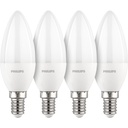 Philips LED Lamp E14 4-pack candle     40W 2700K