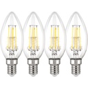 Philips LED Lamp E14 4-Pack 40W 2700K Filament candle