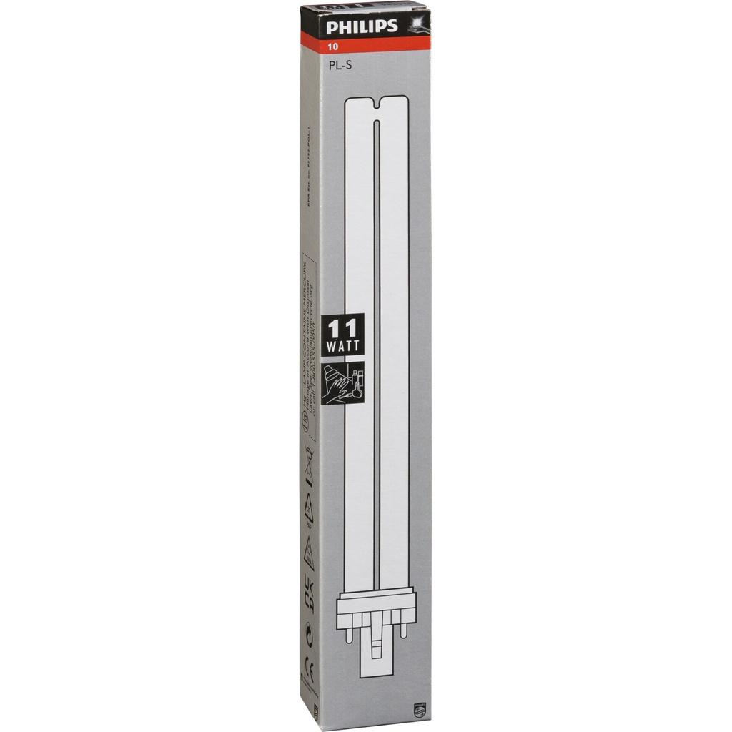 Philips UVA-Lampe PL-S 11W/10/2P Actinic BL 2-Pin