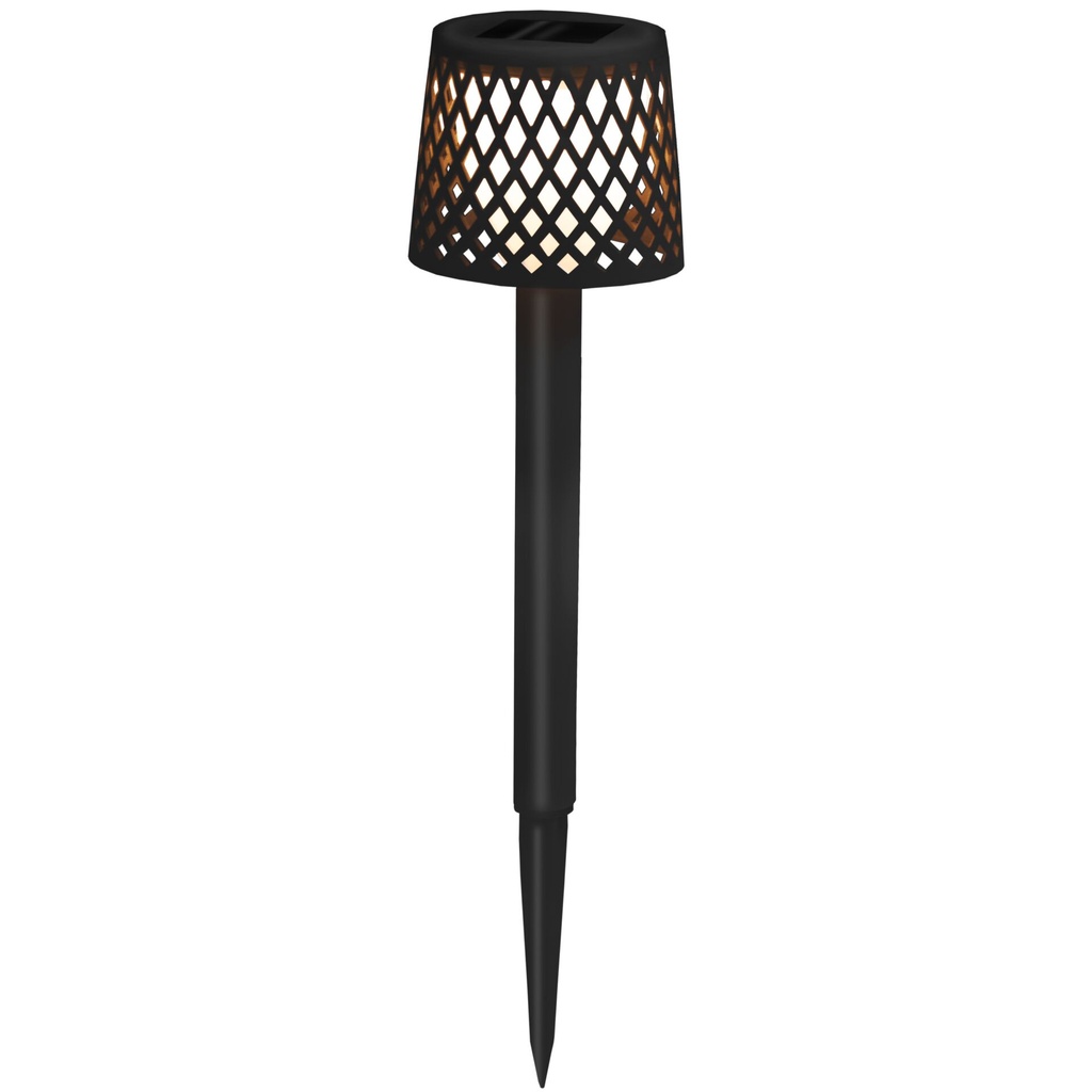 New Garden Gretita Solar Lamp Garden Spike   4 units   black