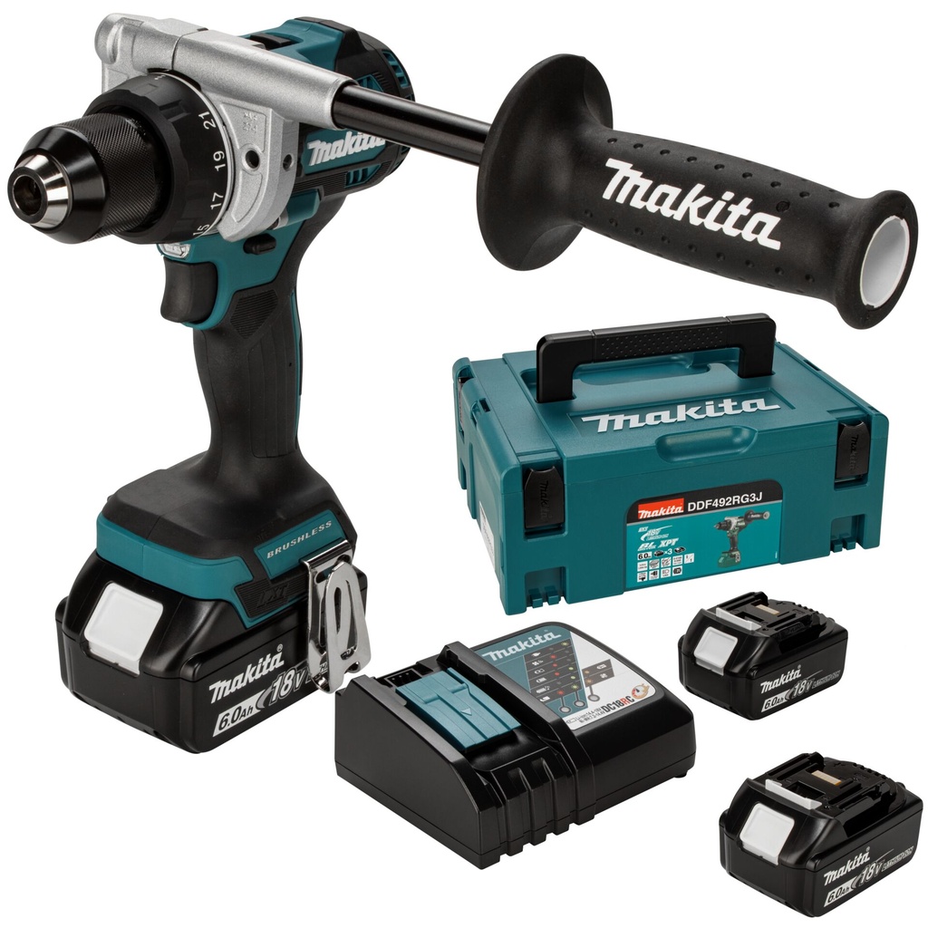 Makita DDF492RG3J Akku-Bohrschrauber