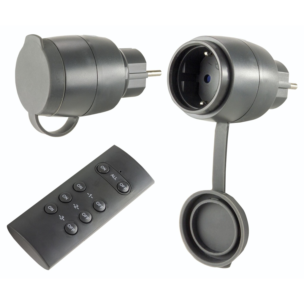 REV Radio Switch Set 2 + 1 Mini outdoor black