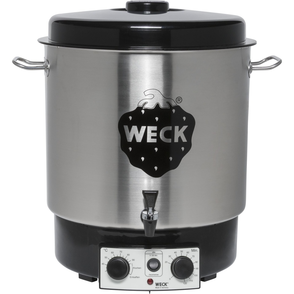 WECK Preserving Cooker Stainless Steel with Clock and Tap