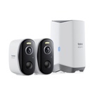 Baseus Security N1 Plus Outdoor Kamera 2K 2-Cam Kit Weiß EU