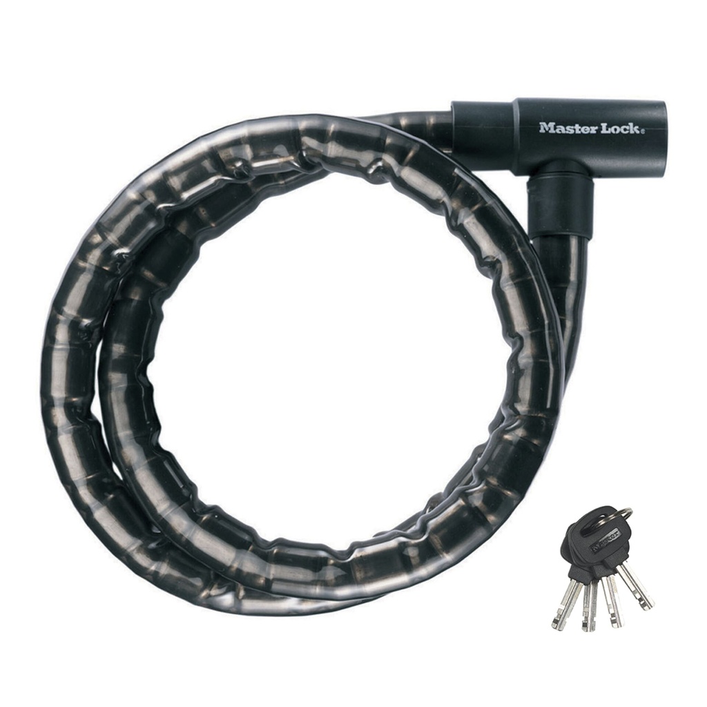 Master Lock Keyed Armored Cable Lock 22mm           8115EURDPS