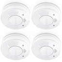 Alecto Smoke detector w. 10 year battey a. sensor runtime, 4 pack