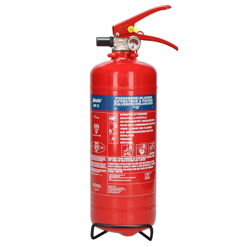 Alecto Fire extinguisher powder 2 kg