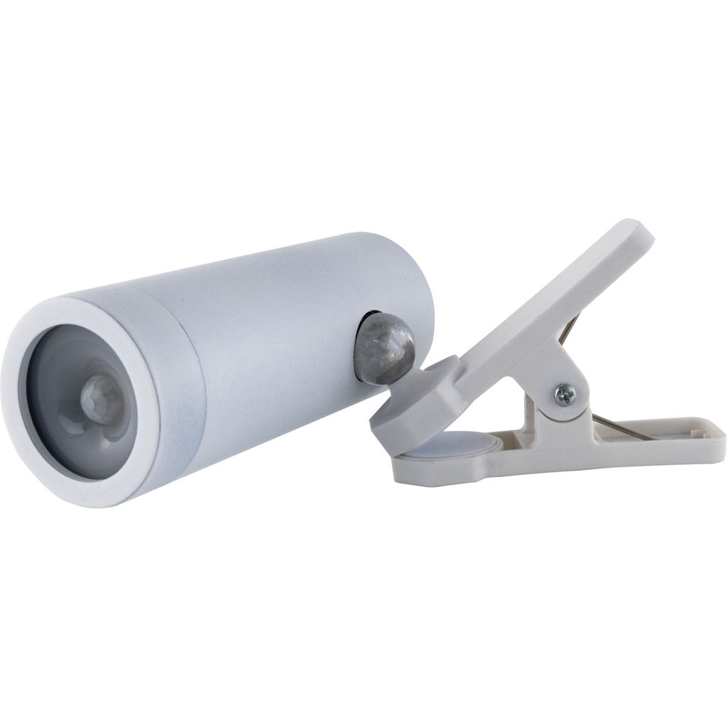 REV LED Battery Clip Lamp with Switch, white 2014100300