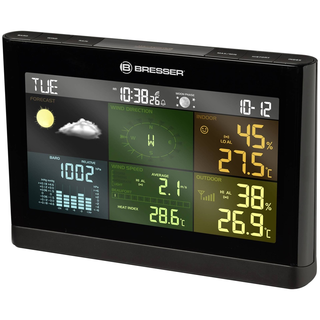 Bresser 5-in-1 Comfort Weather Center black