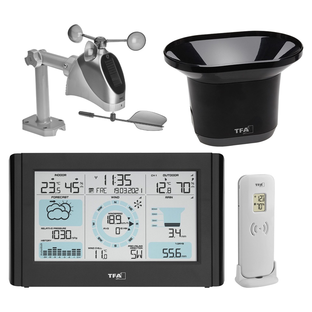 TFA 35.1161.01 WEATHER PRO Radio Weather Station
