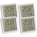 TFA 30.5053.02.04 4-Pack  white Digital Thermo Hygrometer