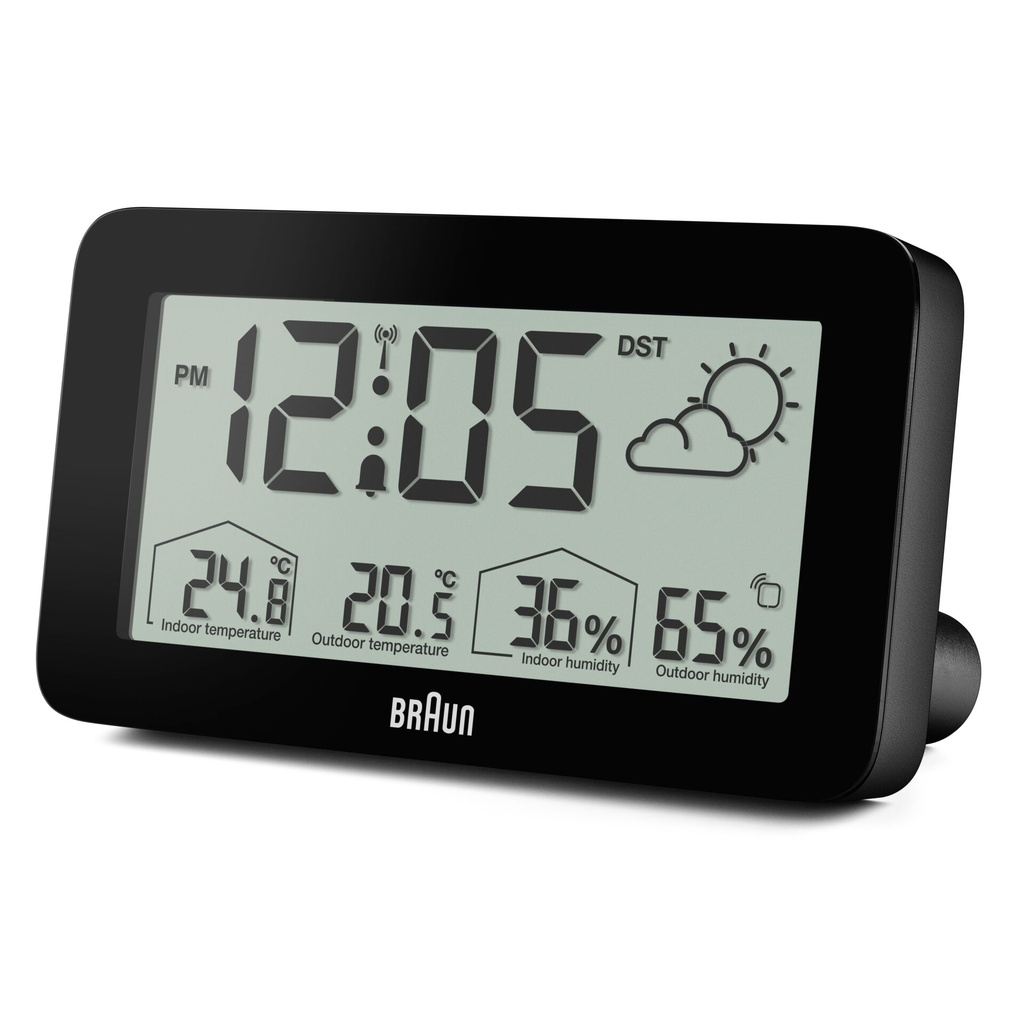 Braun BC 13 BP DCF Radio Weather Station black