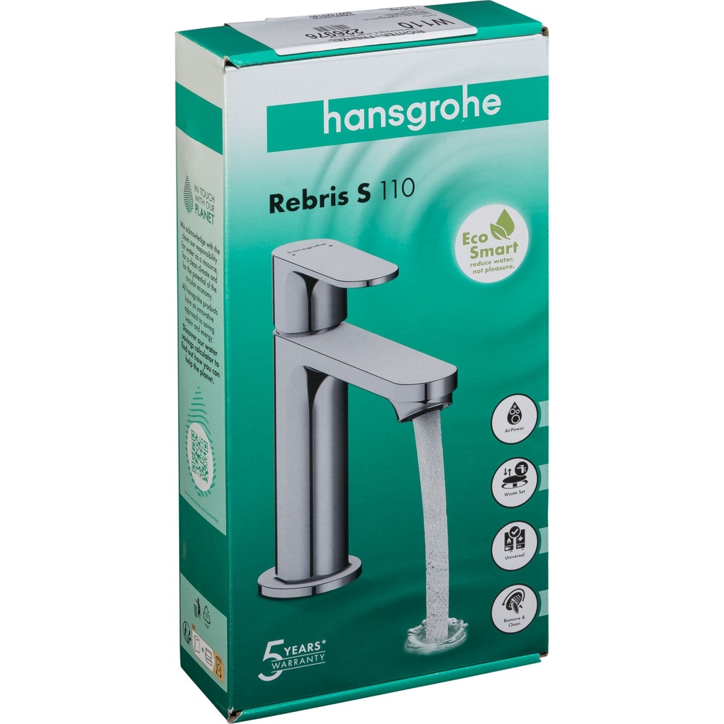 Hansgrohe Rebris S Single lever basin Mixer 110 pop-up waste Set