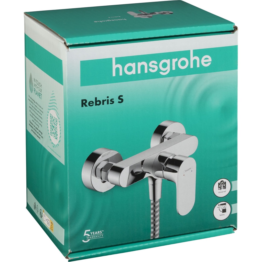 Hansgrohe Rebris S Single lever Shower Mixer f.Expo.Instl.chrome