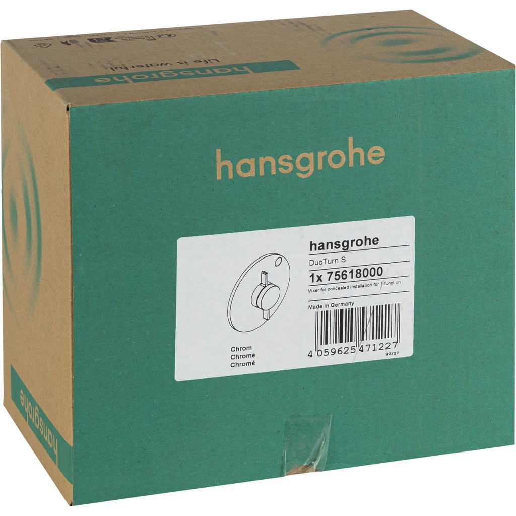 Hansgrohe DuoTurn S Mixer for concealed Instl.1 function chrom