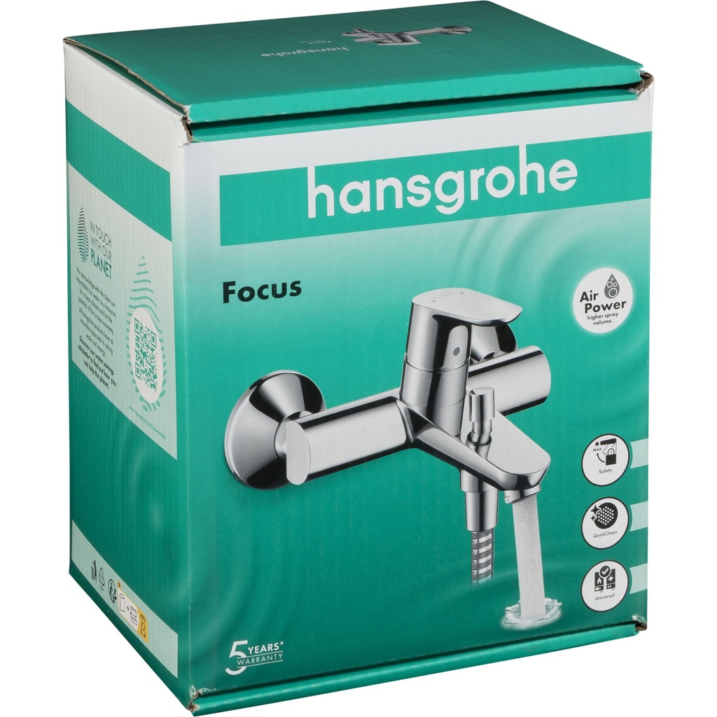 Hansgrohe Focus Single lever man bath Mixer Expo.Ins.DN15 Chrome