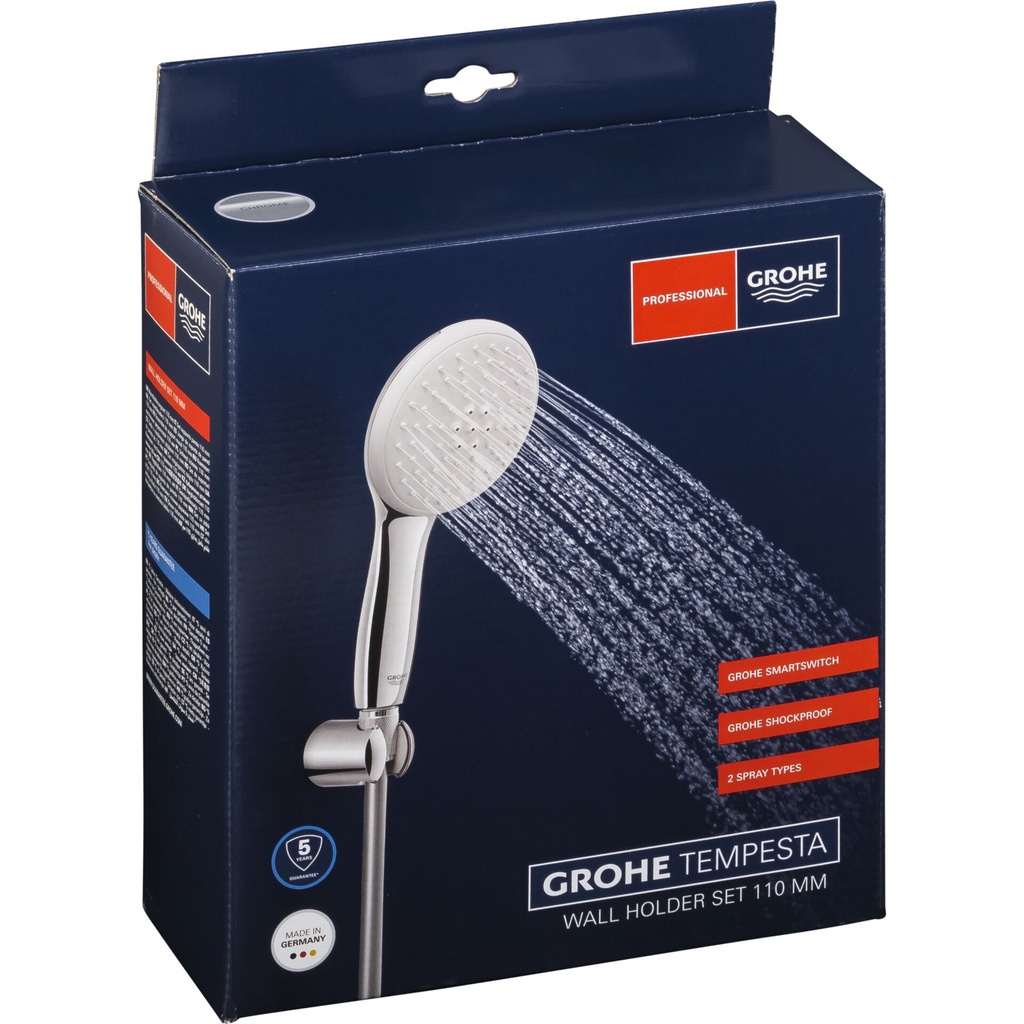 Grohe Tempesta 110 shower rail set 2 sprays