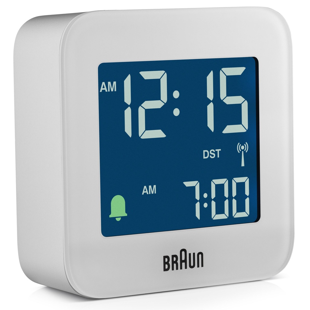 Braun BC 08 W-DCF     white Radio Controlled Alarm Clock