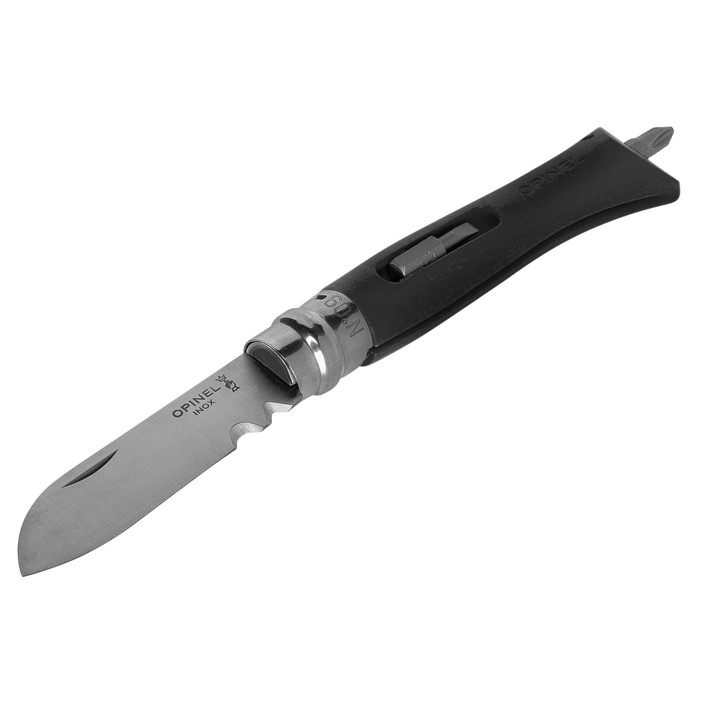 Opinel pocket knife No. 09 incl. Bitset grey